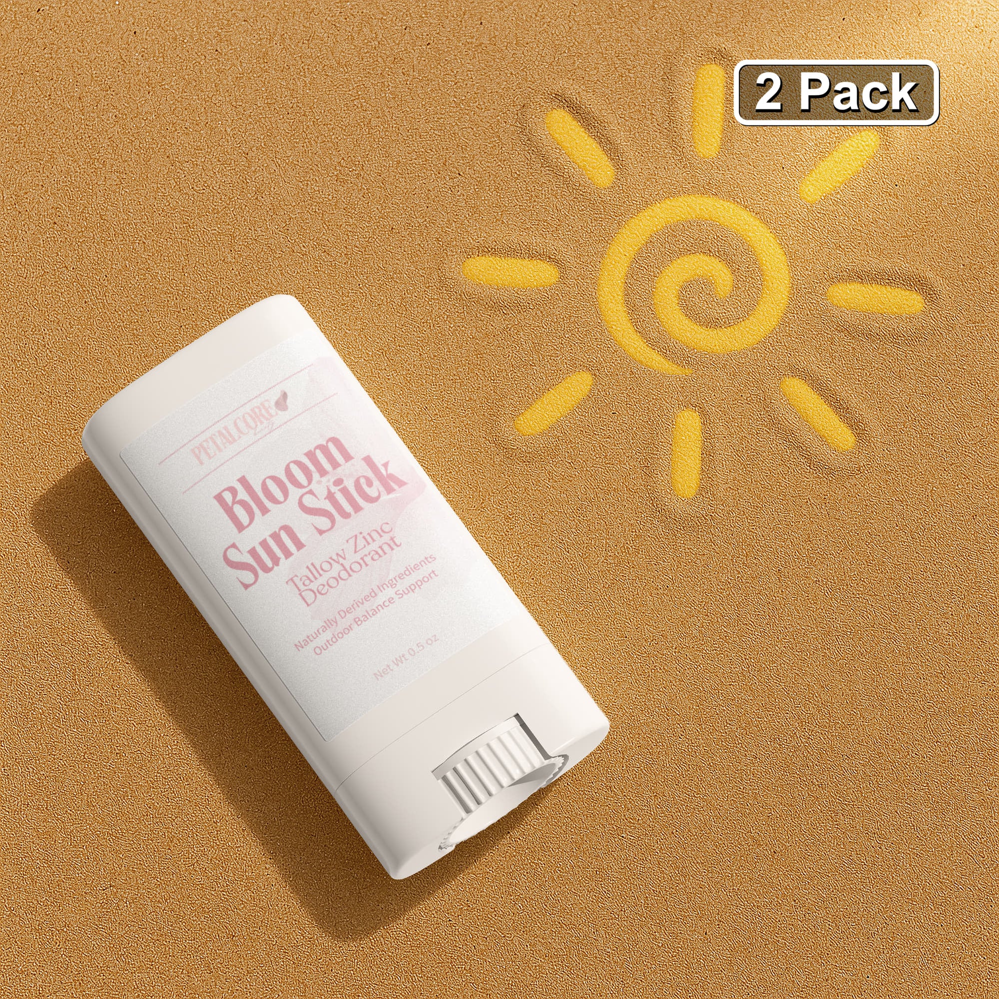 2 Pack Tallow Zinc Sun Stick