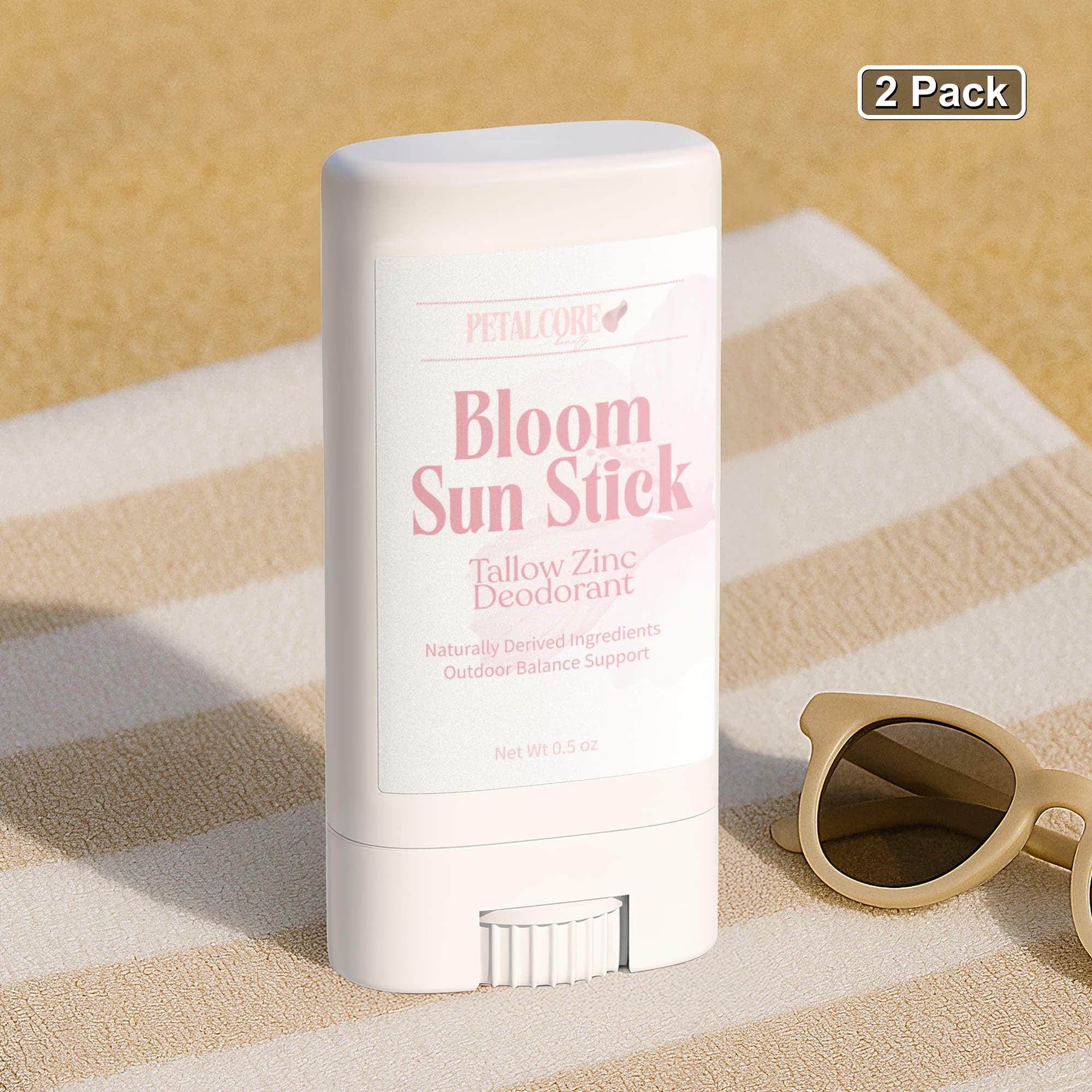 2 Pack Tallow Zinc Sun Stick