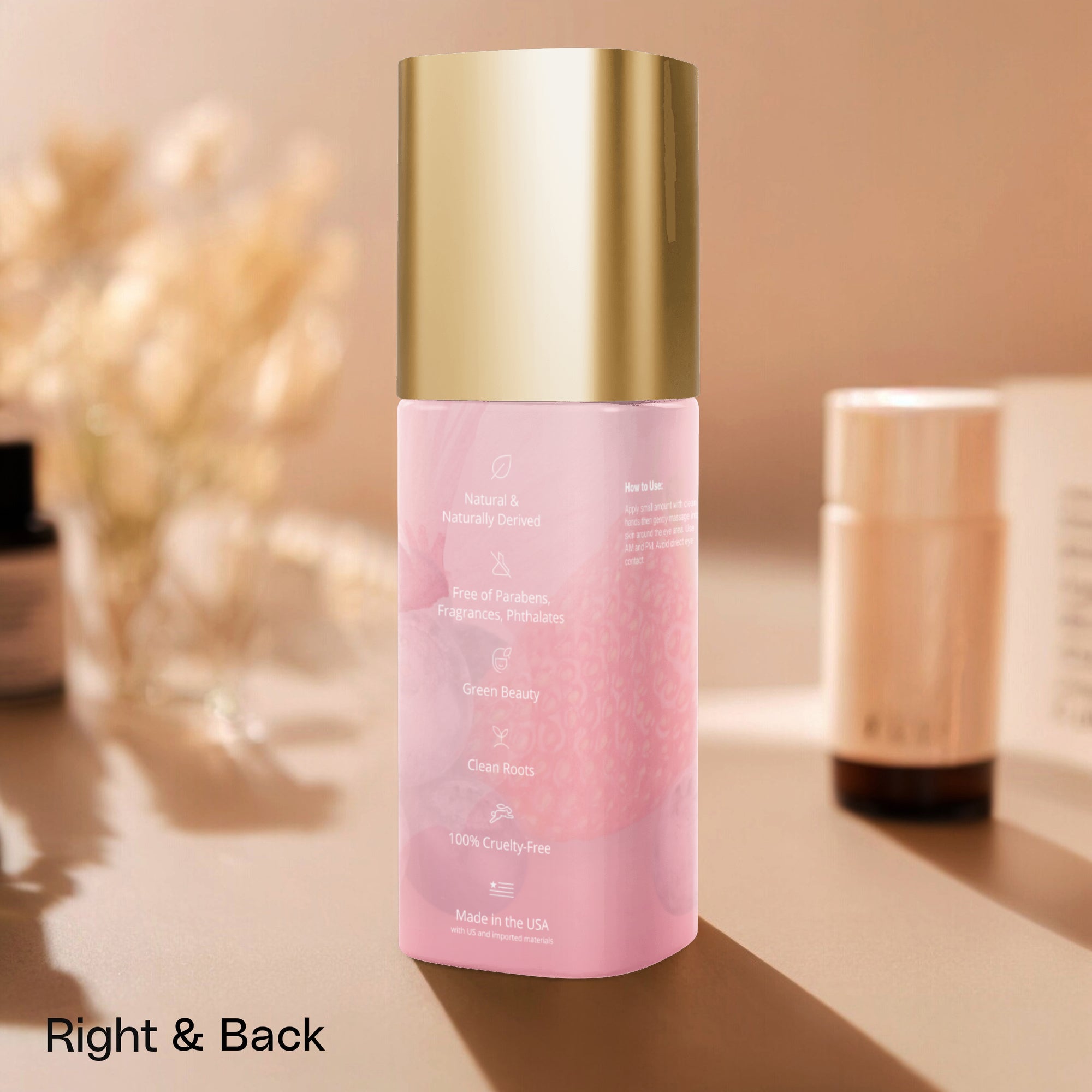 Brighten+Firm Eye Serum: Intensive Renewal Gold Cap