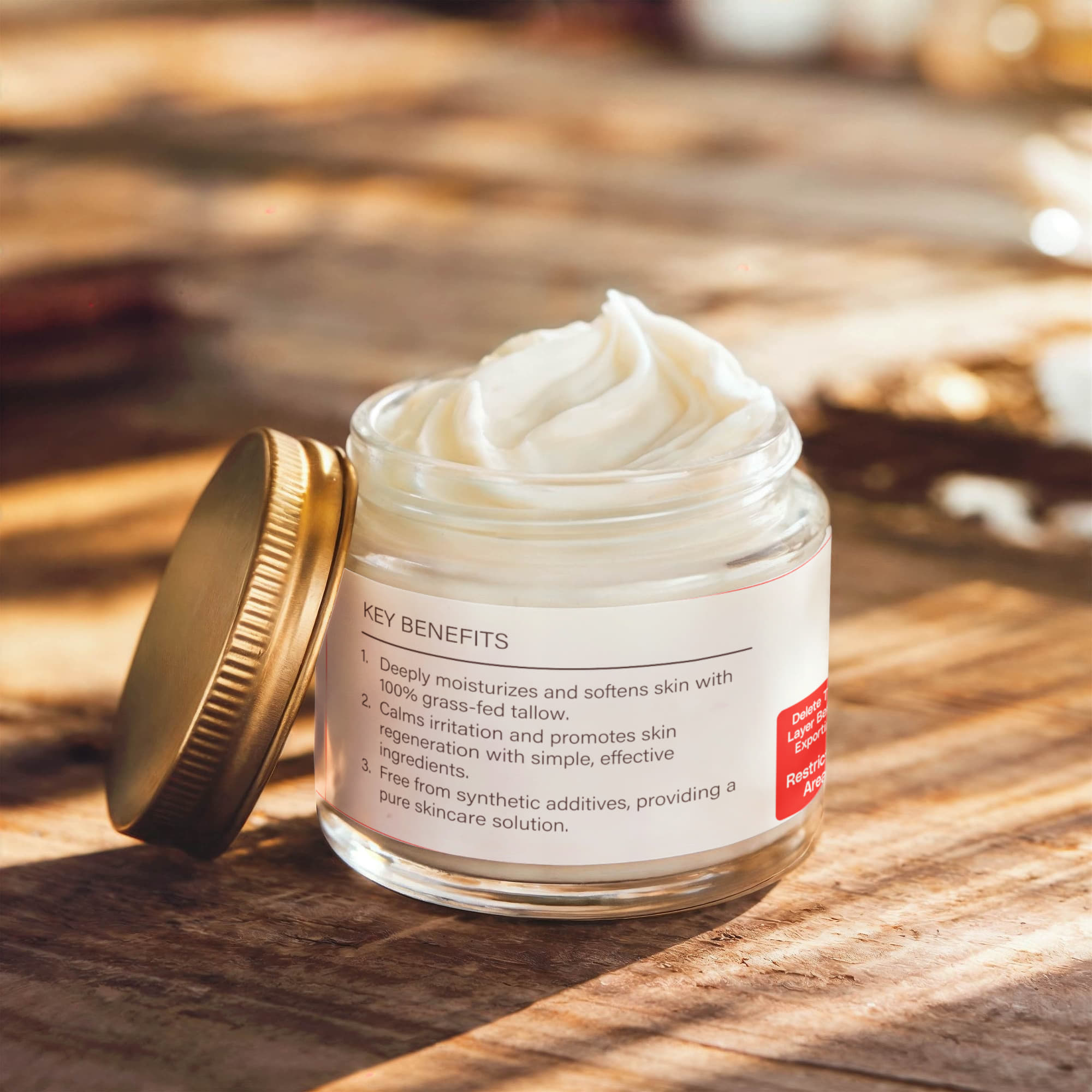 Whipped Grass-Fed Tallow Balm with Vanilla Bean