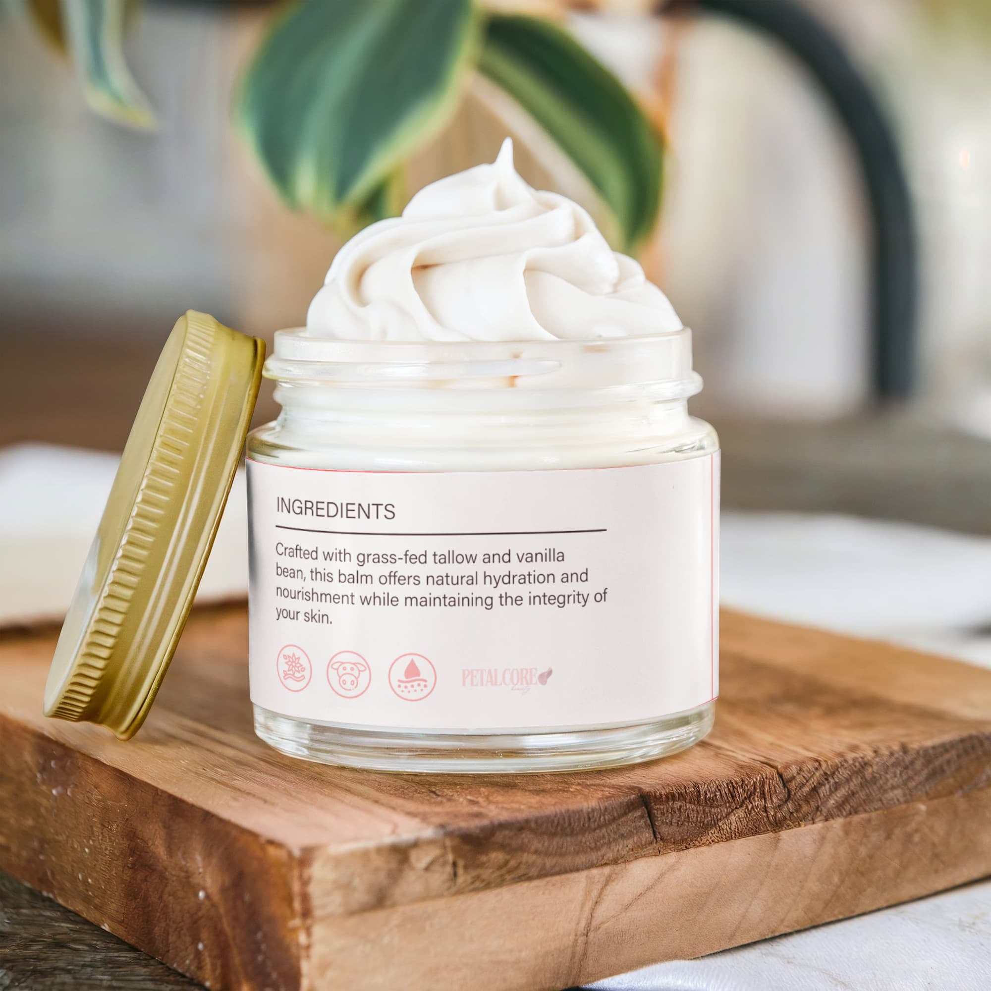 Whipped Grass-Fed Tallow Balm with Vanilla Bean