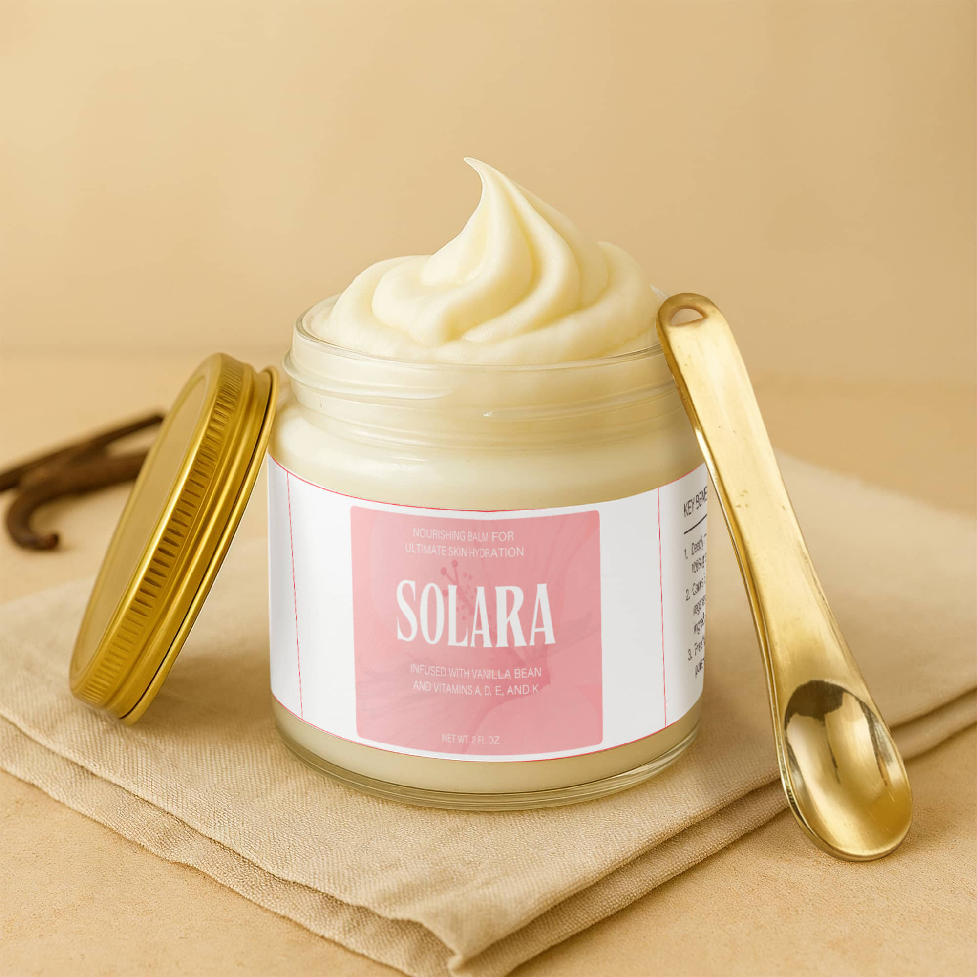 Whipped Grass-Fed Tallow Balm with Vanilla Bean