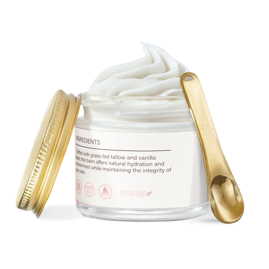 Whipped Grass-Fed Tallow Balm with Vanilla Bean